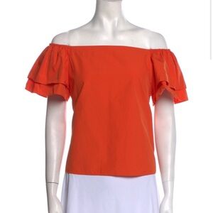 Alice + Olivia cotton off the shoulder top Sz small